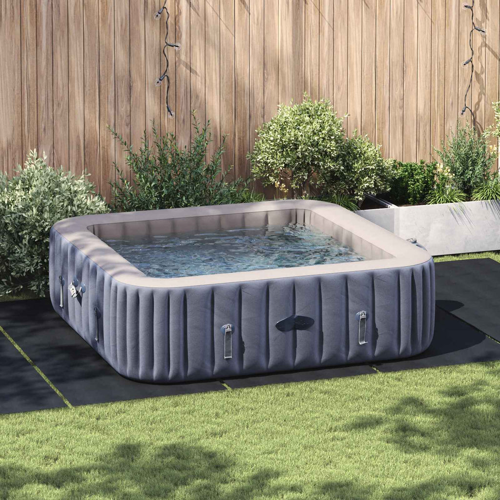 vidaXL Podkładka pod Basen Z regulacją Czarny 550 x 280 x 0,1 cm
