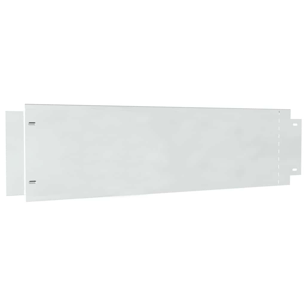 vidaXL Obrzeża trawnikowe 5 pcs Srebrny 100 x 25 x 0,07 cm