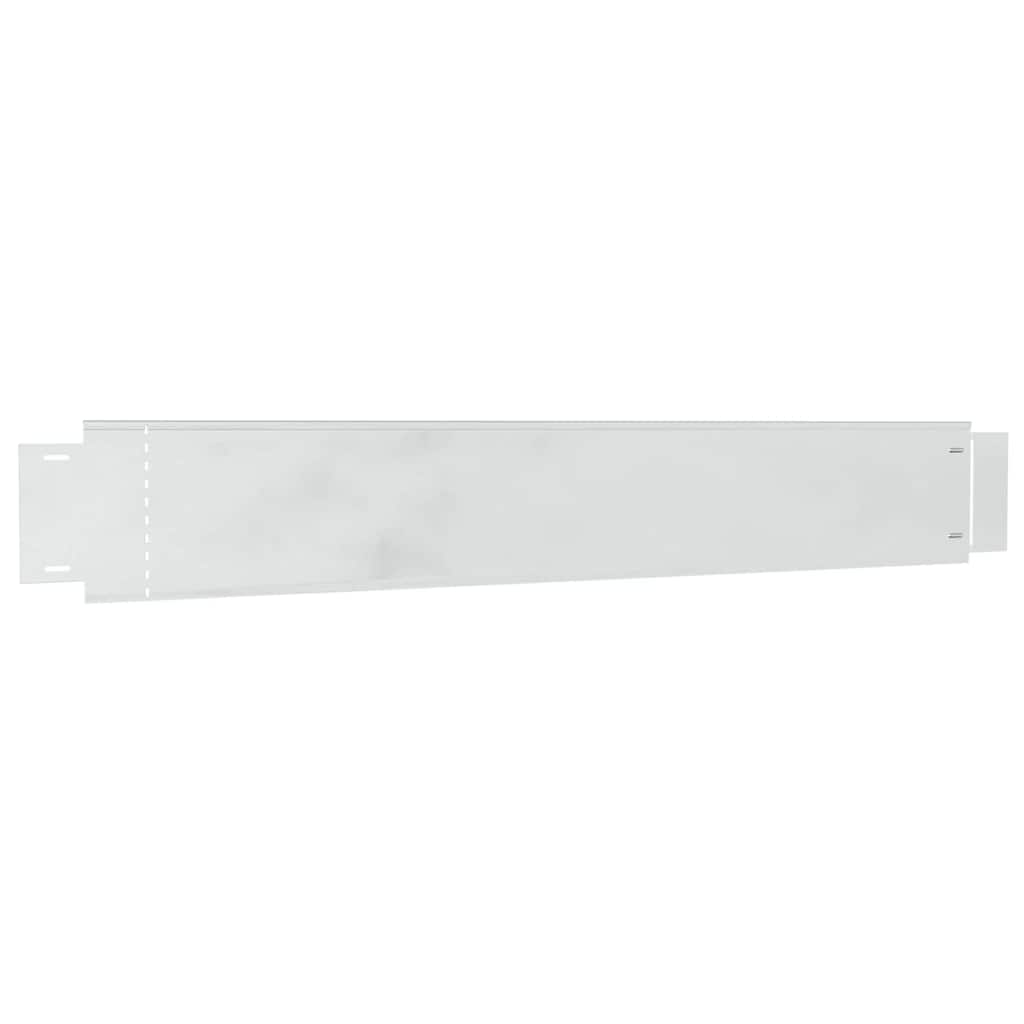 vidaxl Płot trawnika Kolor galwanizowany 100 x 14 x 0,07 cm