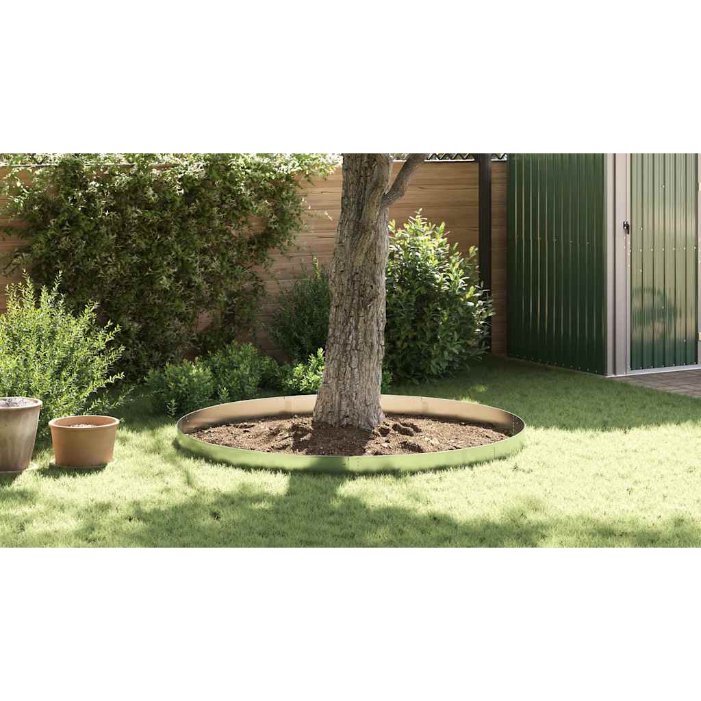 vidaxl Płot trawnika Kolor galwanizowany 100 x 20 x 0.07 cm