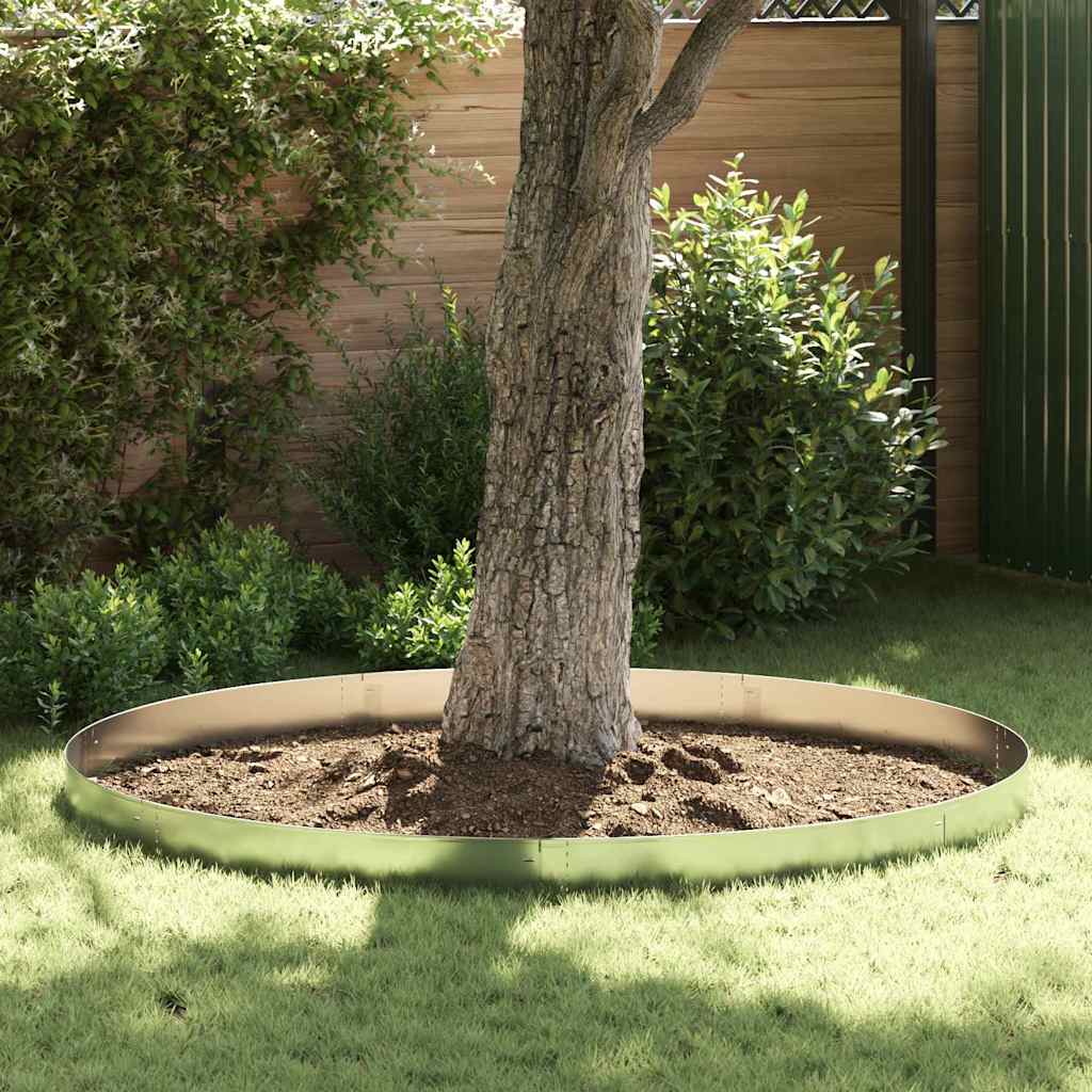 vidaxl Płot trawnika Kolor galwanizowany 100 x 20 x 0.07 cm