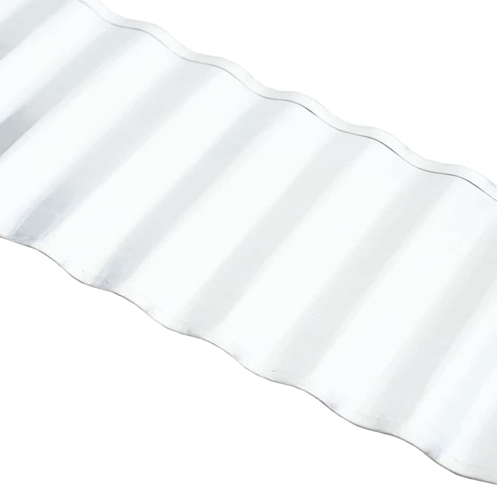 vidaxl Krawędź Trawnikowa Srebrny 1000 x 20 x 0,03 cm