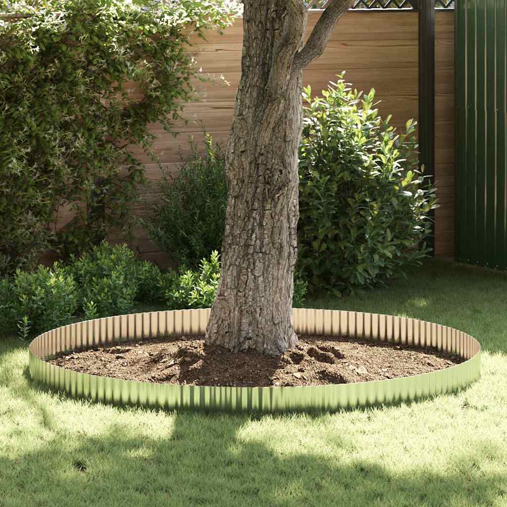 vidaxl Krawędź Trawnikowa Srebrny 1000 x 20 x 0,03 cm