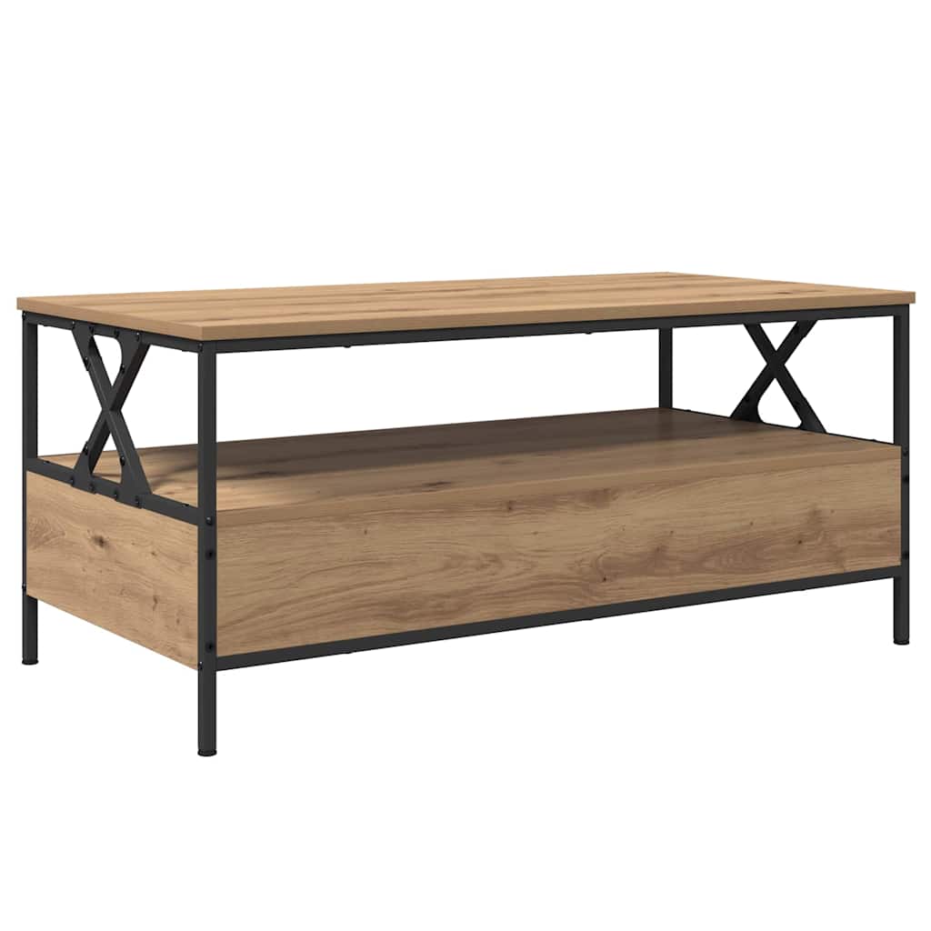vidaXL Stolik kawowy with Drawer dąb artisan 100 x 51 x 45 cm