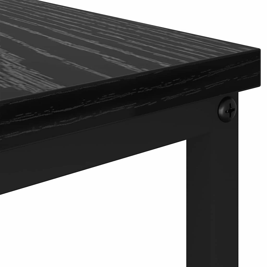 vidaXL Stolik kawowy with Drawer Czarny dąb 100 x 51 x 45 cm