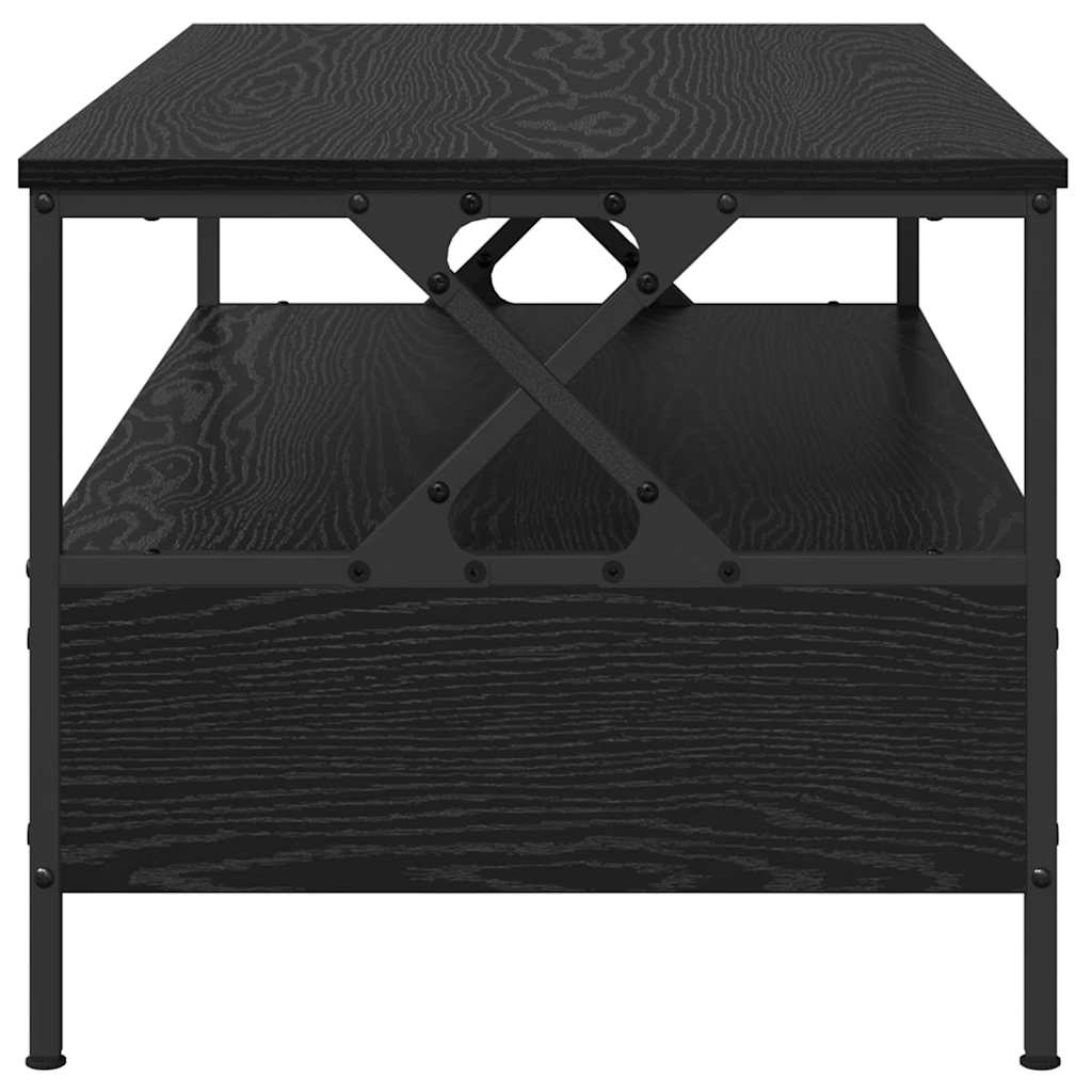 vidaXL Stolik kawowy with Drawer Czarny dąb 100 x 51 x 45 cm