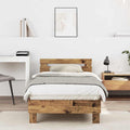 vidaXL Ramka łóżka Stare drewno 203 x 95 x 70 cm