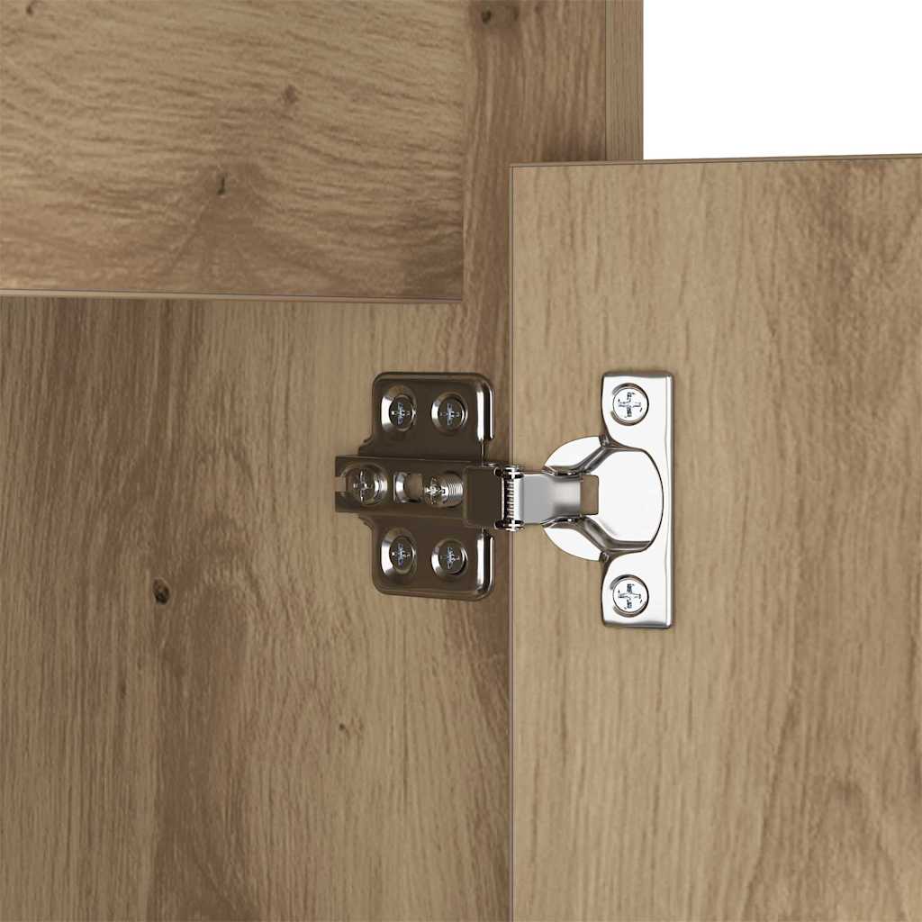 vidaXL LED Stolik nocny z szufladą dąb artisan 38 x 34 x 61 cm