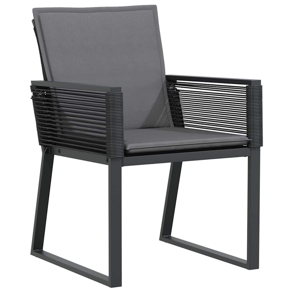 vidaXL Zestaw do jadalni w ogrodzie 7 pcs Antracyt polirattan