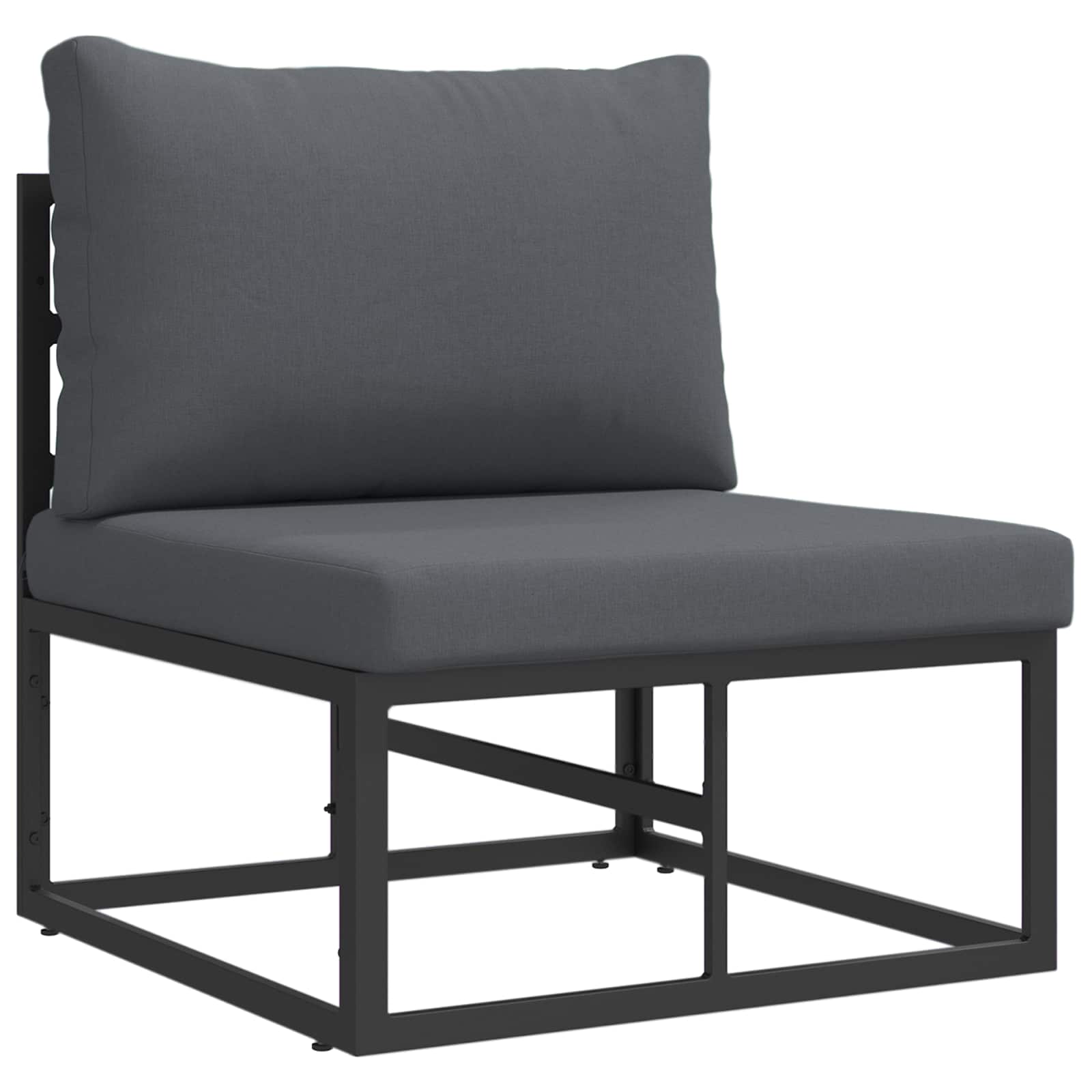 vidaXL Zestaw Sof na Ogród 13 pcs Czarny Metal