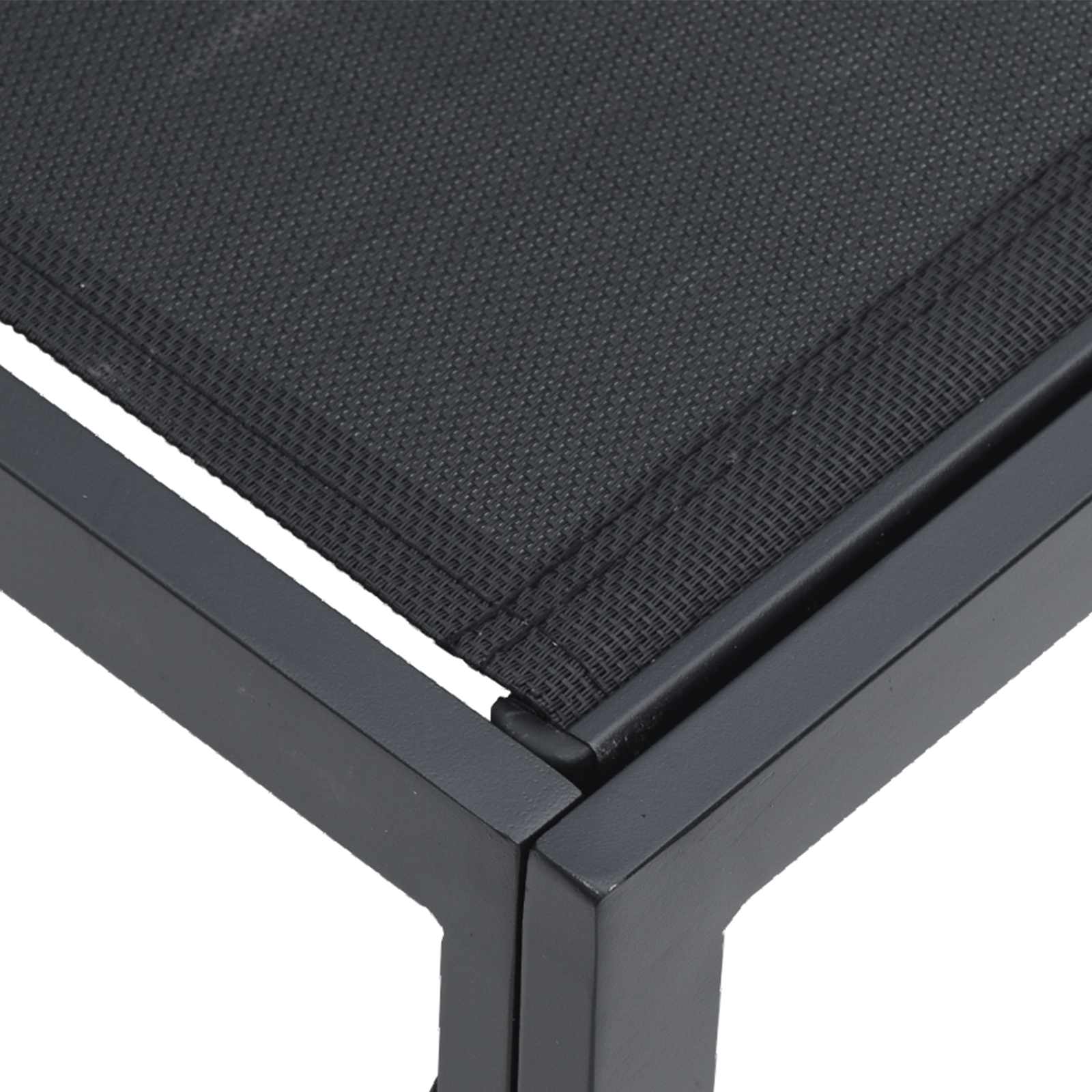 vidaXL Zestaw Sof na Ogród z poduszką 10 pcs Czarny Aluminium