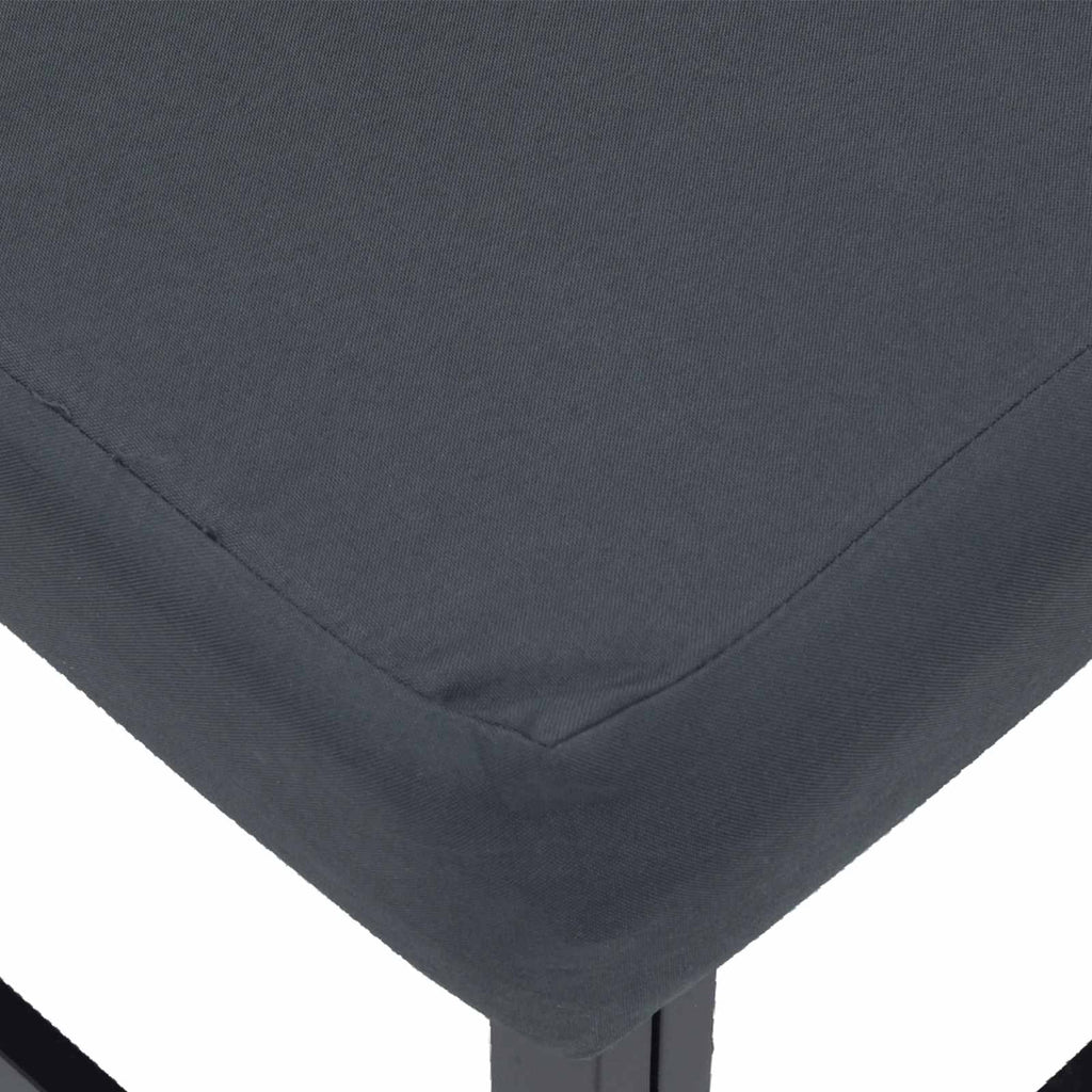 vidaXL Zestaw Sof na Ogród z poduszką 11 pcs Czarny Aluminium
