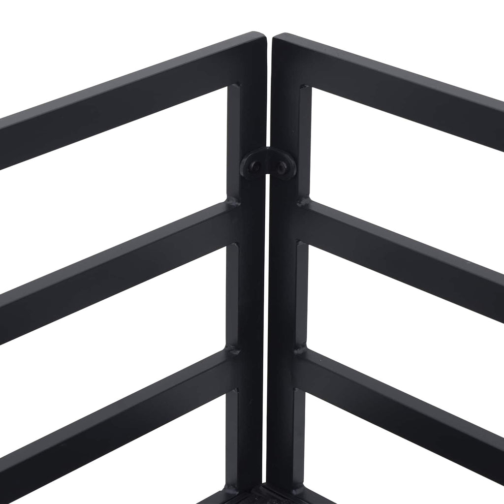 vidaXL Zestaw Sof na Ogród z poduszką 12 pcs Czarny Aluminium