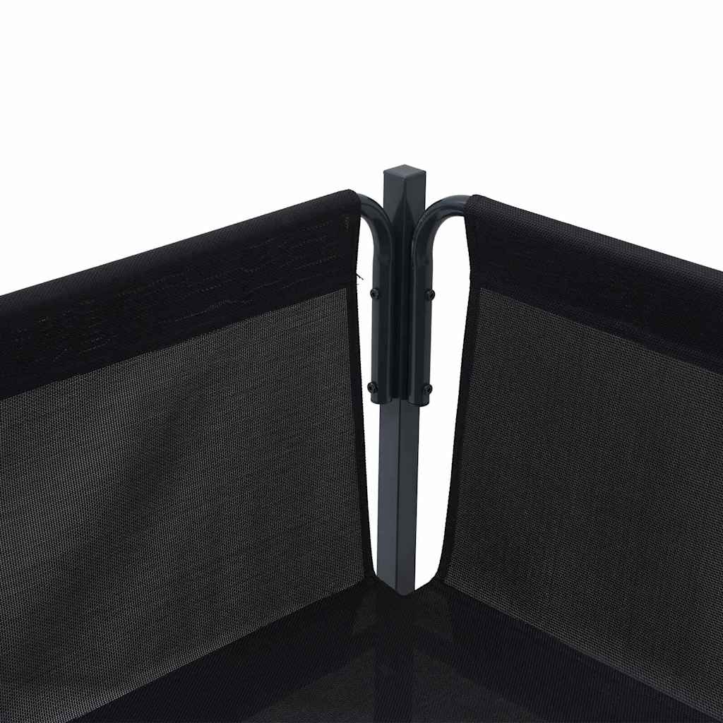 vidaXL Zestaw Sof na Ogród z poduszką 13 pcs Czarny Stal
