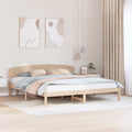vidaXL Ramka łóżka Naturalny 180 x 200 cm Lite drewno sosnowe