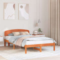 vidaXL Ramka łóżka Woskowy Brąz 120 x 200 cm Lite drewno sosnowe