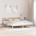 vidaXL Ramka łóżka Naturalny 180 x 200 cm Lite drewno sosnowe