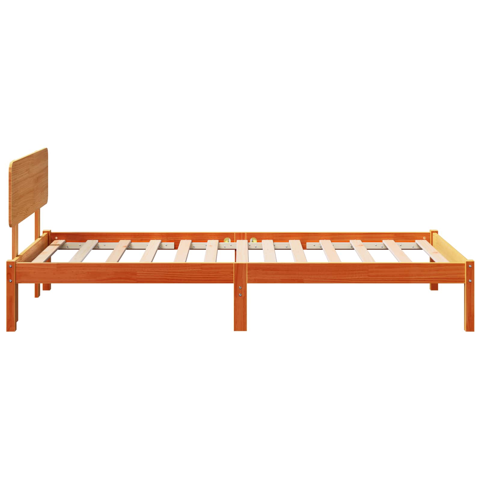vidaXL Ramka łóżka Woskowy Brąz 100 x 200 cm Lite drewno sosnowe