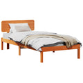 vidaXL Ramka łóżka Woskowy Brąz 75 x 190 cm Lite drewno sosnowe