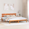 vidaXL Ramka łóżka Brązowy 180 x 200 cm Lite drewno sosnowe