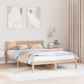 vidaXL Ramka łóżka Brązowy 160 x 200 cm Lite drewno sosnowe
