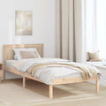 vidaXL Ramka łóżka Brązowy 75 x 190 cm Lite drewno sosnowe