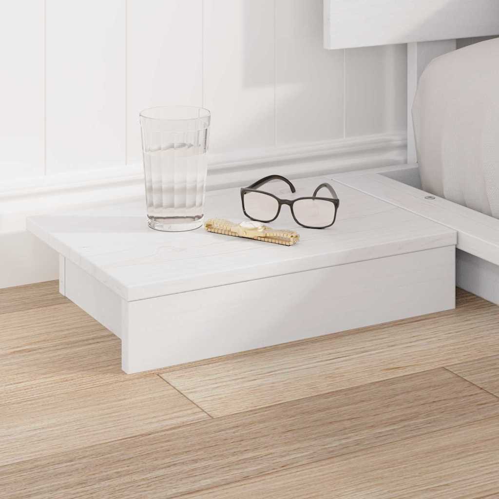 vidaXL Ramka łóżka Biały 200 x 200 cm drewno