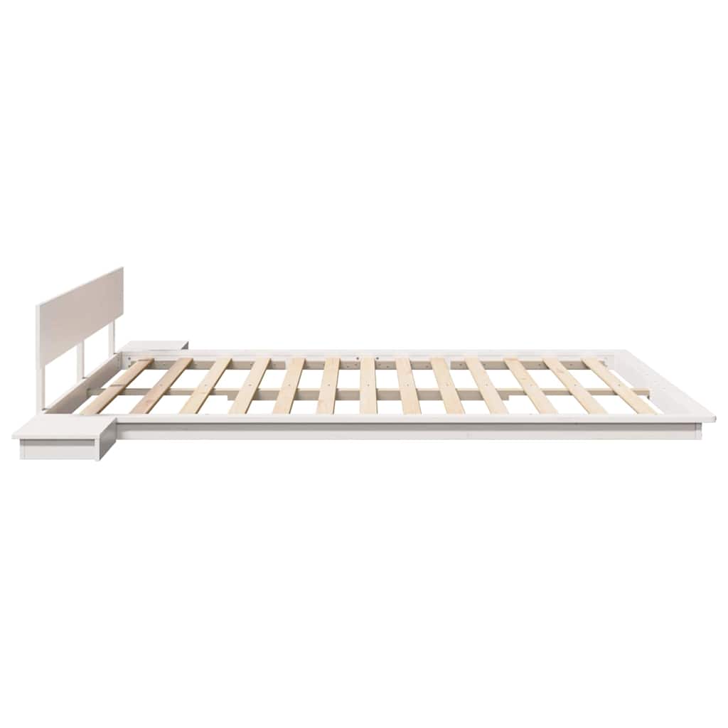 vidaXL Ramka łóżka Biały 200 x 200 cm drewno