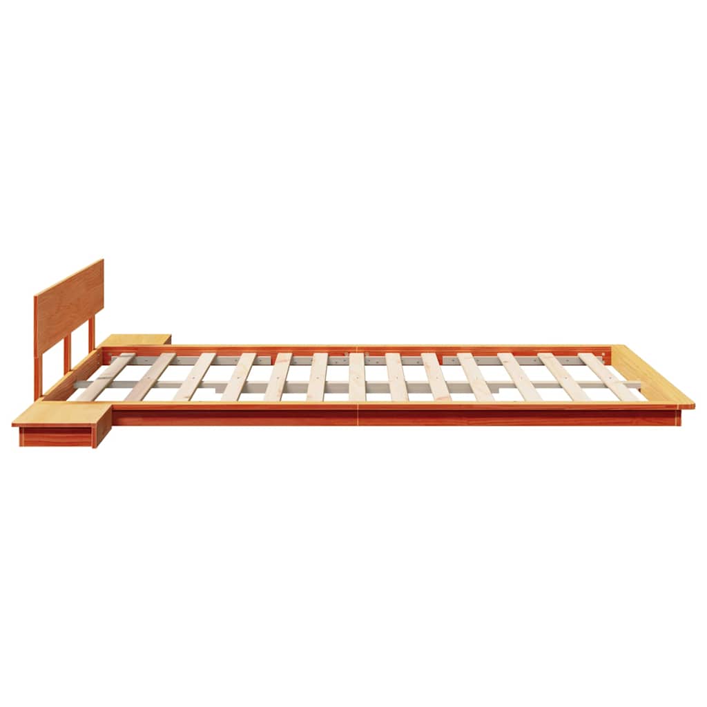 vidaXL Ramka łóżka Brązowy 160 x 200 cm drewno