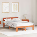 vidaXL Ramka łóżka Woskowy Brąz 120 x 190 cm Lite drewno sosnowe
