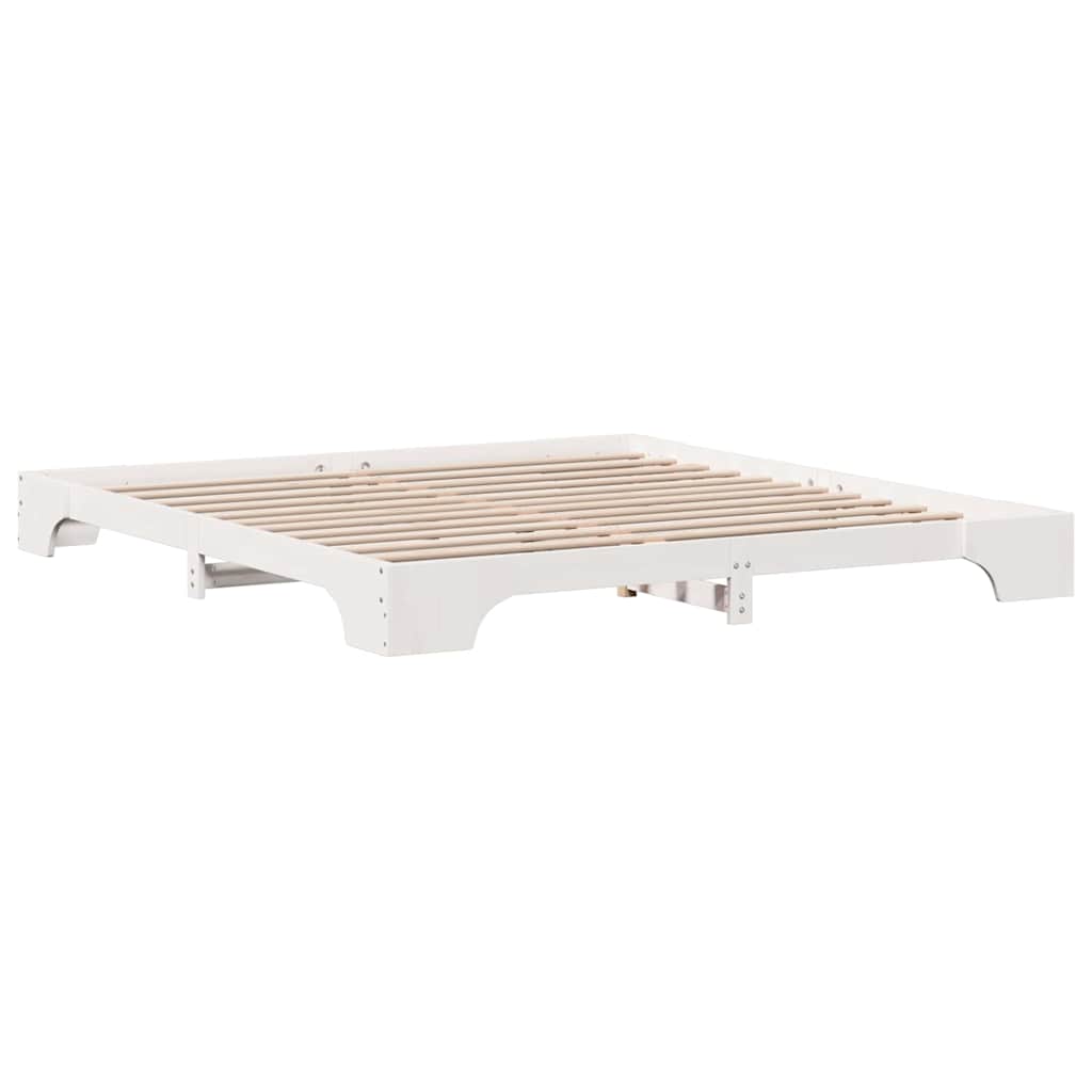 vidaXL Ramka łóżka Biały 180 x 200 cm Lite drewno sosnowe