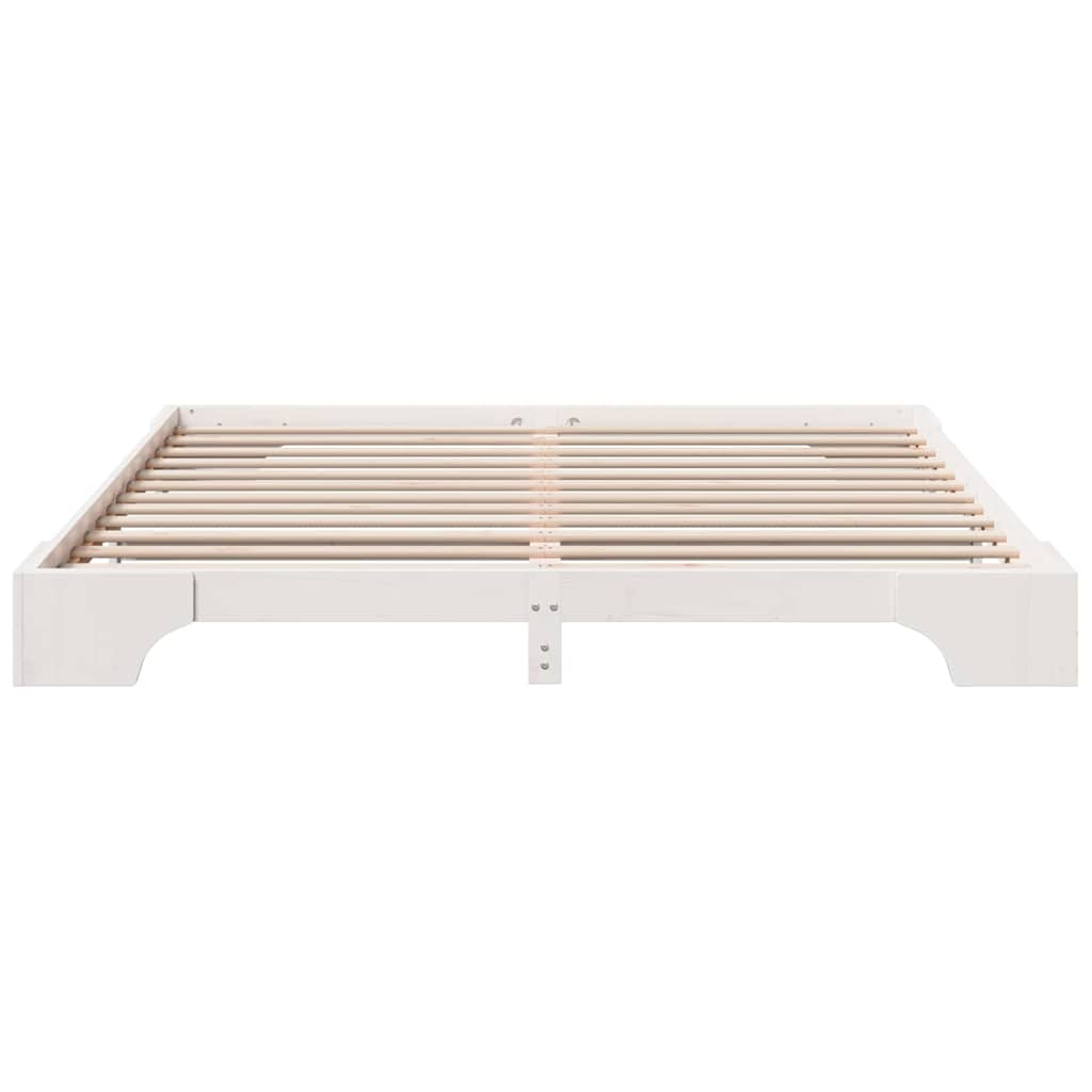 vidaXL Ramka łóżka Biały 180 x 200 cm Lite drewno sosnowe