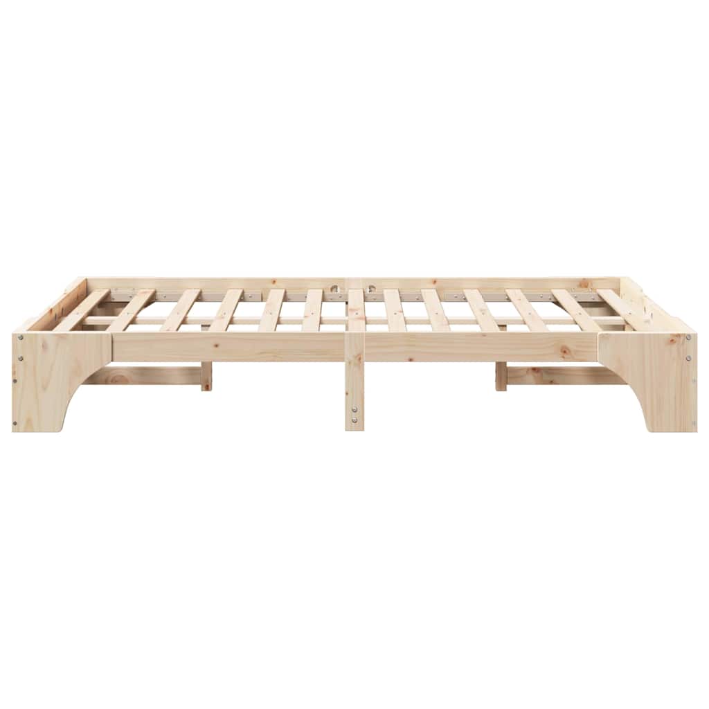 vidaXL Ramka łóżka Lite drewno sosnowe 120 x 190 cm