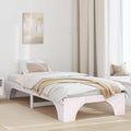 vidaXL Ramka łóżka Biały 75 x 190 cm Lite drewno sosnowe