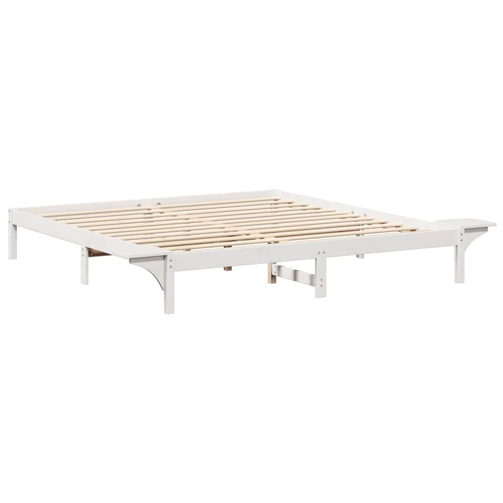 vidaXL Ramka łóżka Biały 180 x 200 cm Lite drewno sosnowe
