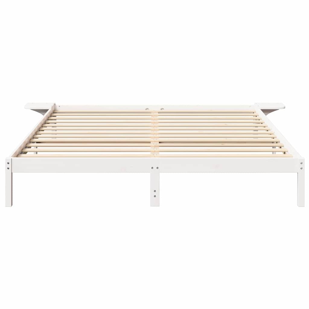 vidaXL Ramka łóżka Biały 180 x 200 cm Lite drewno sosnowe