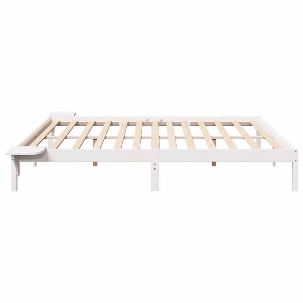 vidaXL Ramka łóżka Biały 180 x 200 cm Lite drewno sosnowe