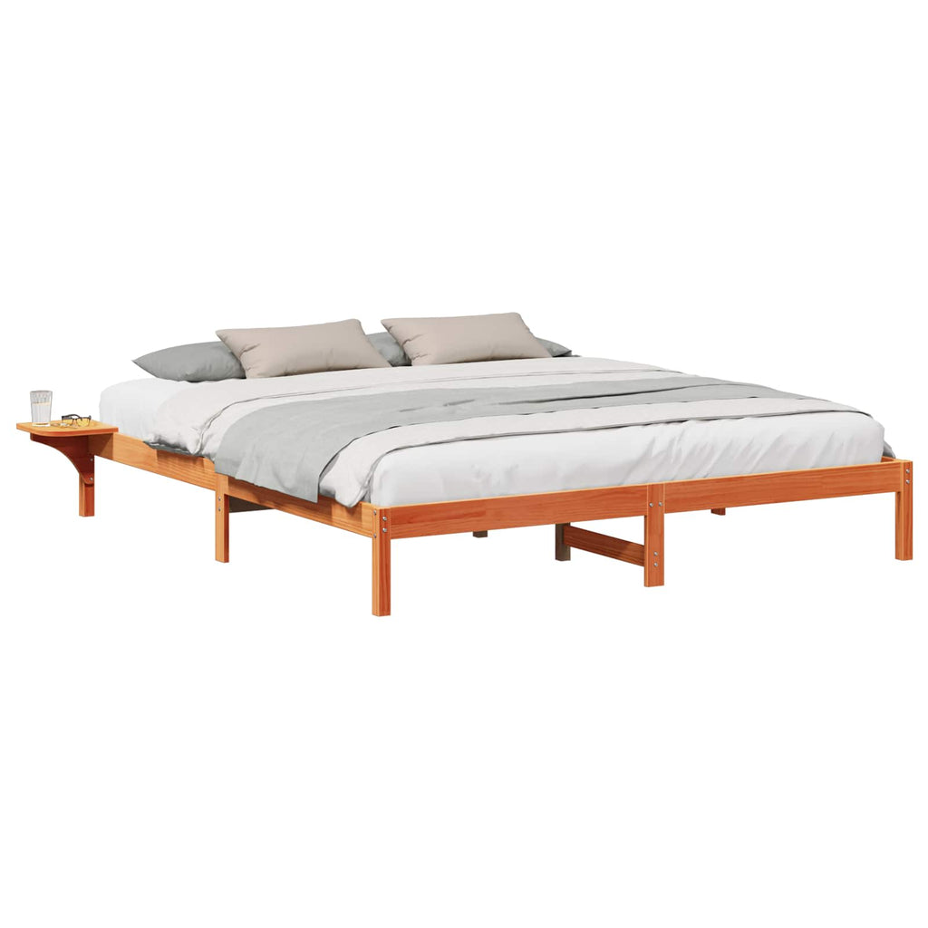 vidaXL Ramka łóżka Woskowy Brąz 180 x 200 cm Lite drewno sosnowe