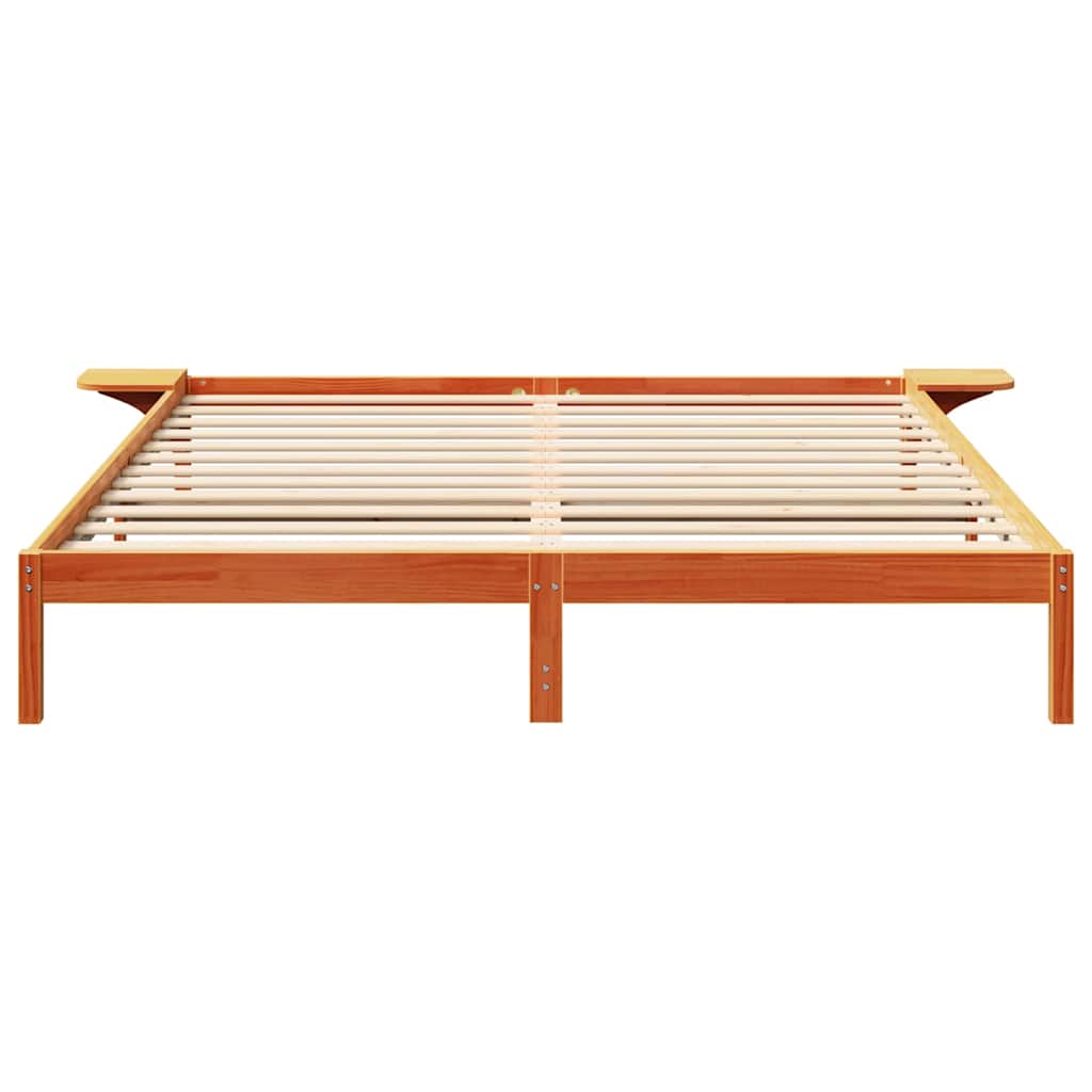 vidaXL Ramka łóżka Woskowy Brąz 180 x 200 cm Lite drewno sosnowe