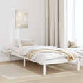 vidaXL Ramka łóżka Biały 90 x 200 cm Lite drewno sosnowe