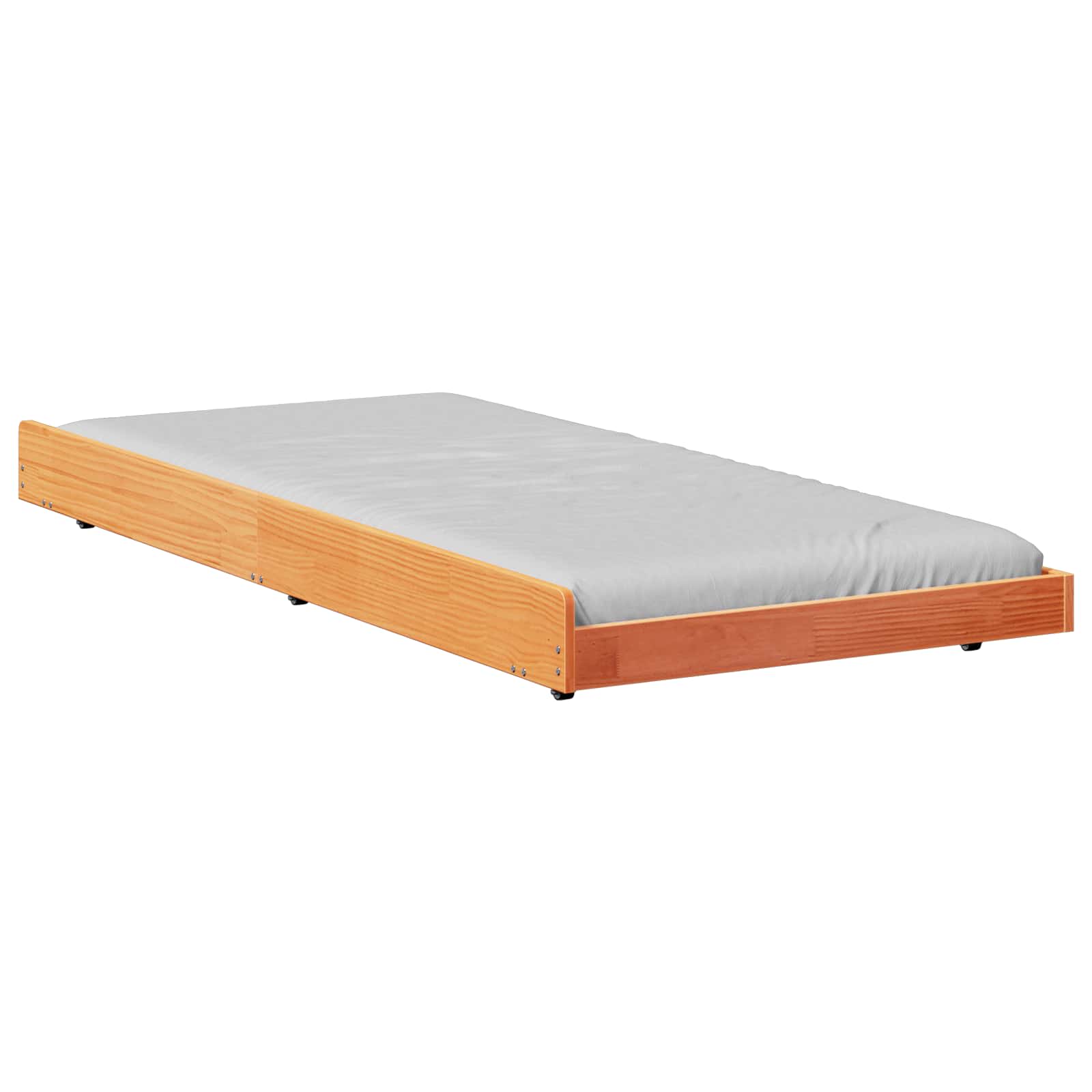 vidaXL Ramka łóżka Woskowy Brąz 80 x 200 cm Lite drewno sosnowe