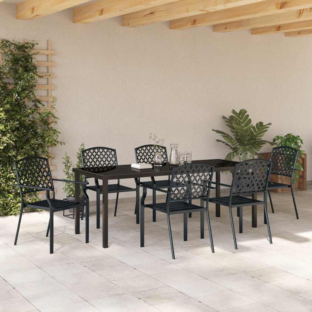 vidaXL Zestaw do jadalni w ogrodzie 7 pcs Antracyt