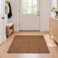 vidaXL Dywan strefowy Szary 120 x 120 cm Juta