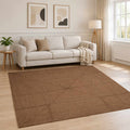 vidaXL Dywan strefowy Szary 240 x 240 cm Juta
