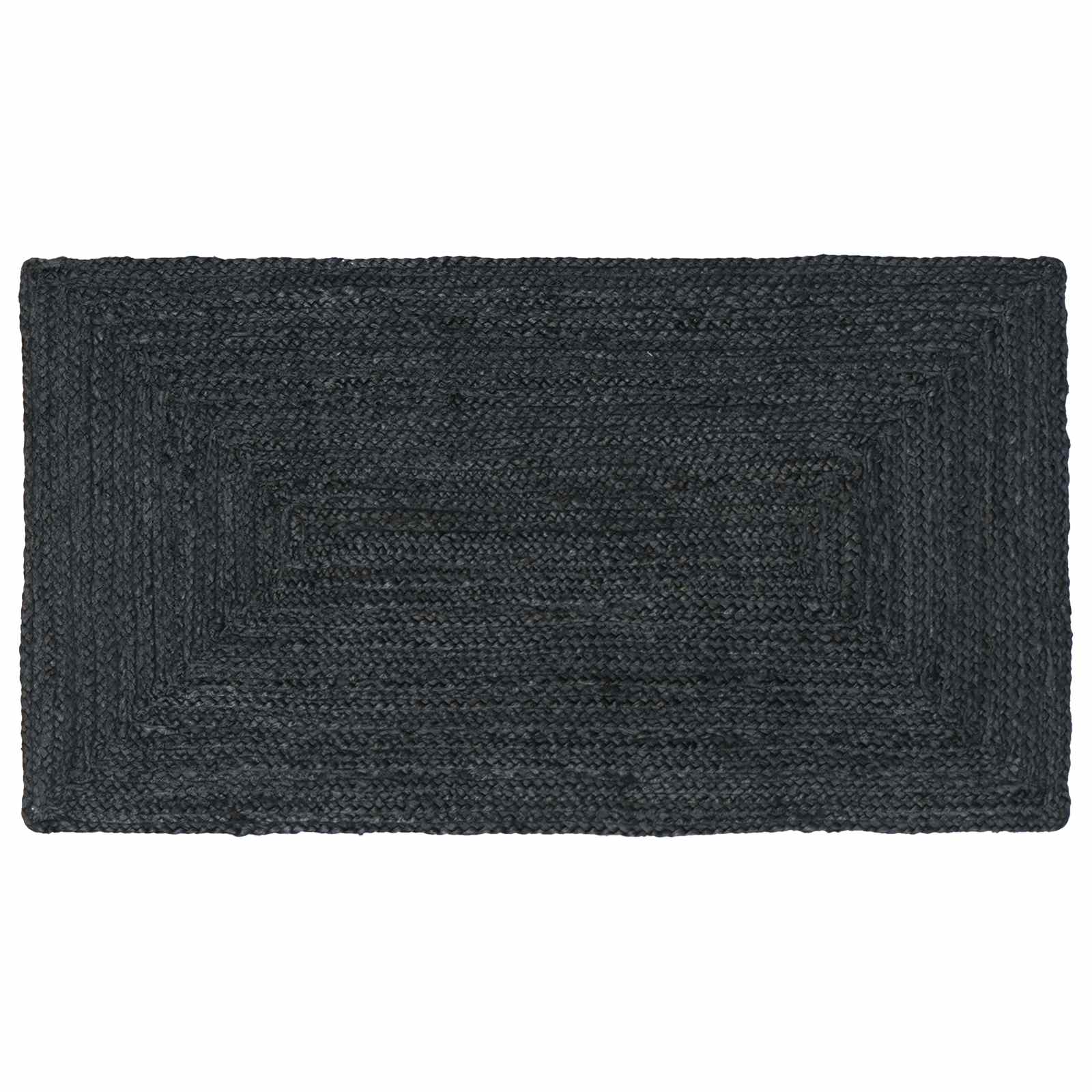 vidaXL Dywany pokojowe Prostokątny ciemnoszary 60 x 110 cm Juta