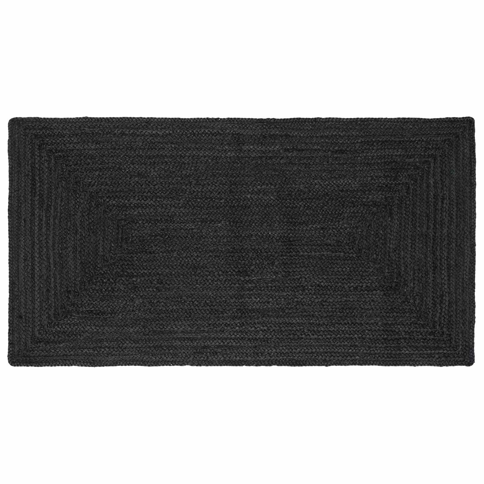 vidaXL Dywany pokojowe Prostokątny ciemnoszary 100 x 200 cm Juta