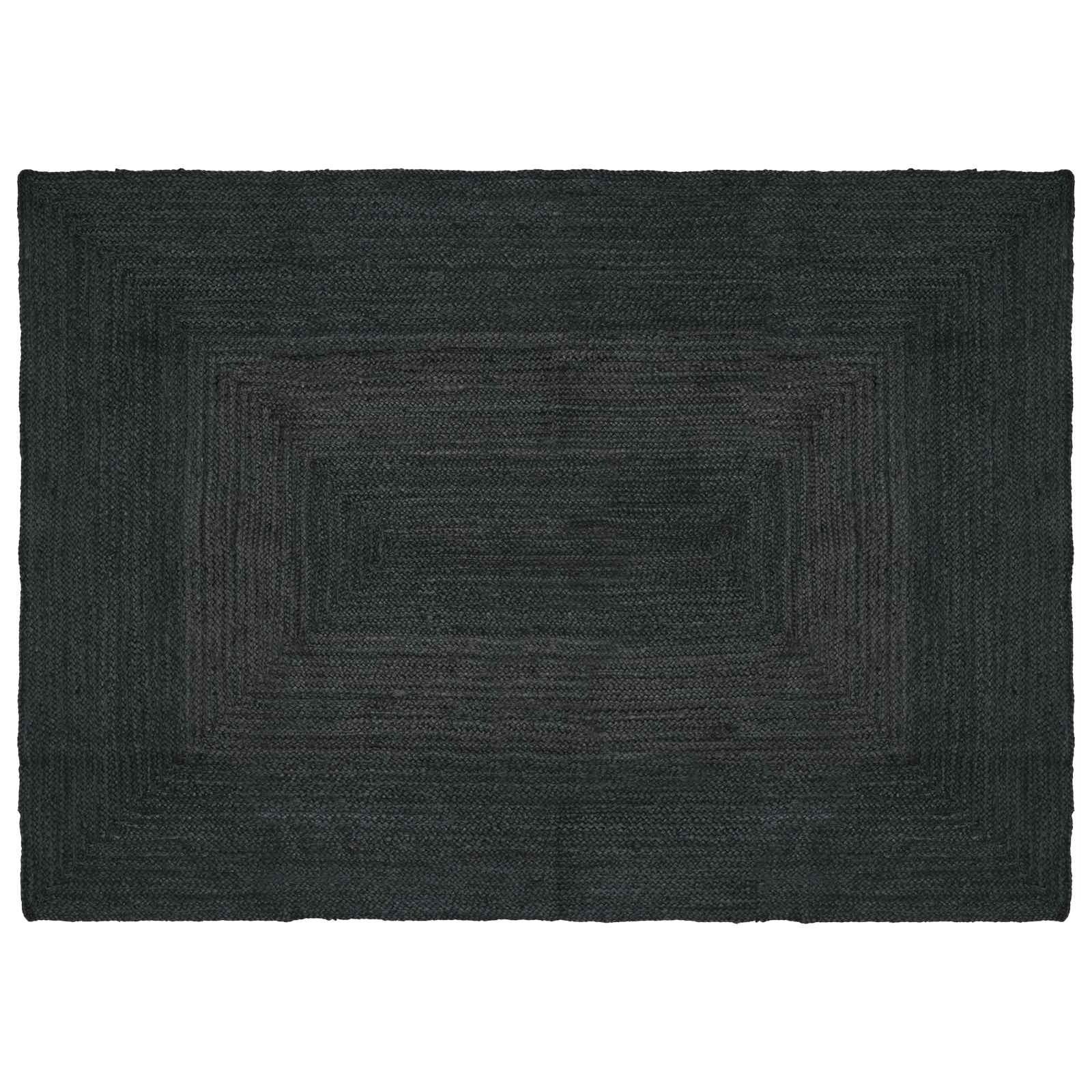 vidaXL Dywany pokojowe Prostokątny ciemnoszary 120 x 170 cm Juta
