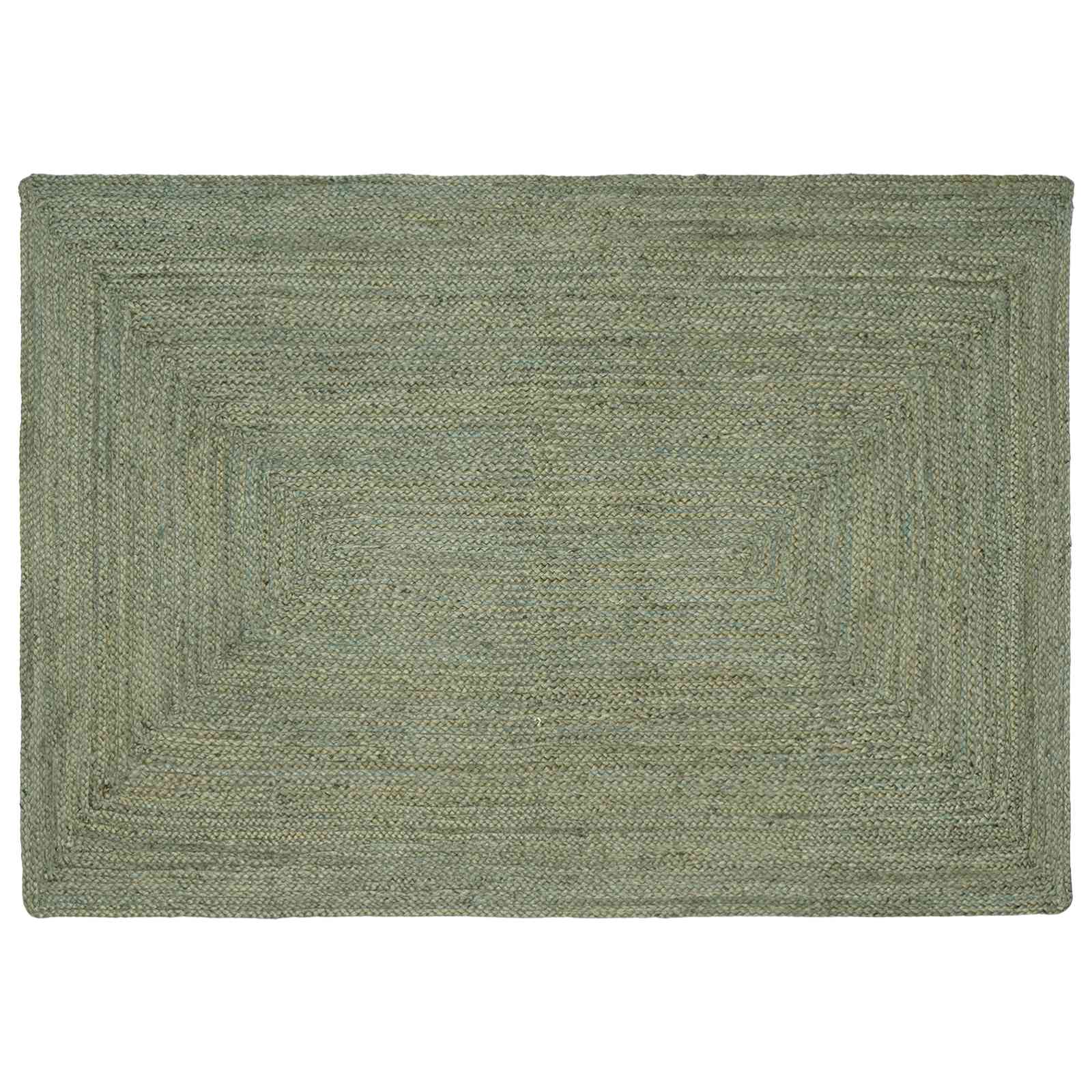 vidaXL Dywany pokojowe Prostokątny Oliwkowy zielony 120 x 170 cm Juta