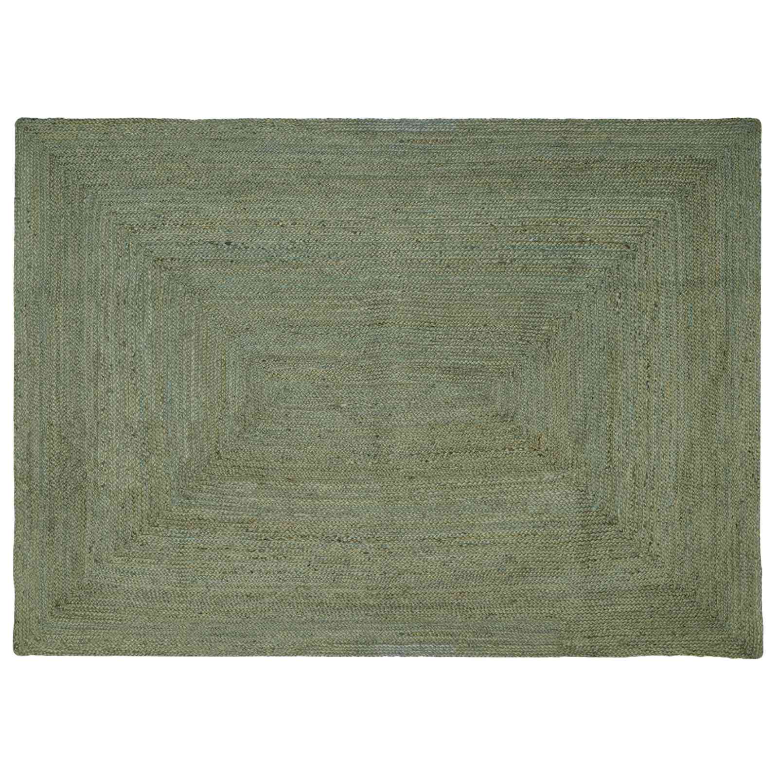 vidaXL Dywany pokojowe Prostokątny Oliwkowy zielony 240 x 340 cm Juta