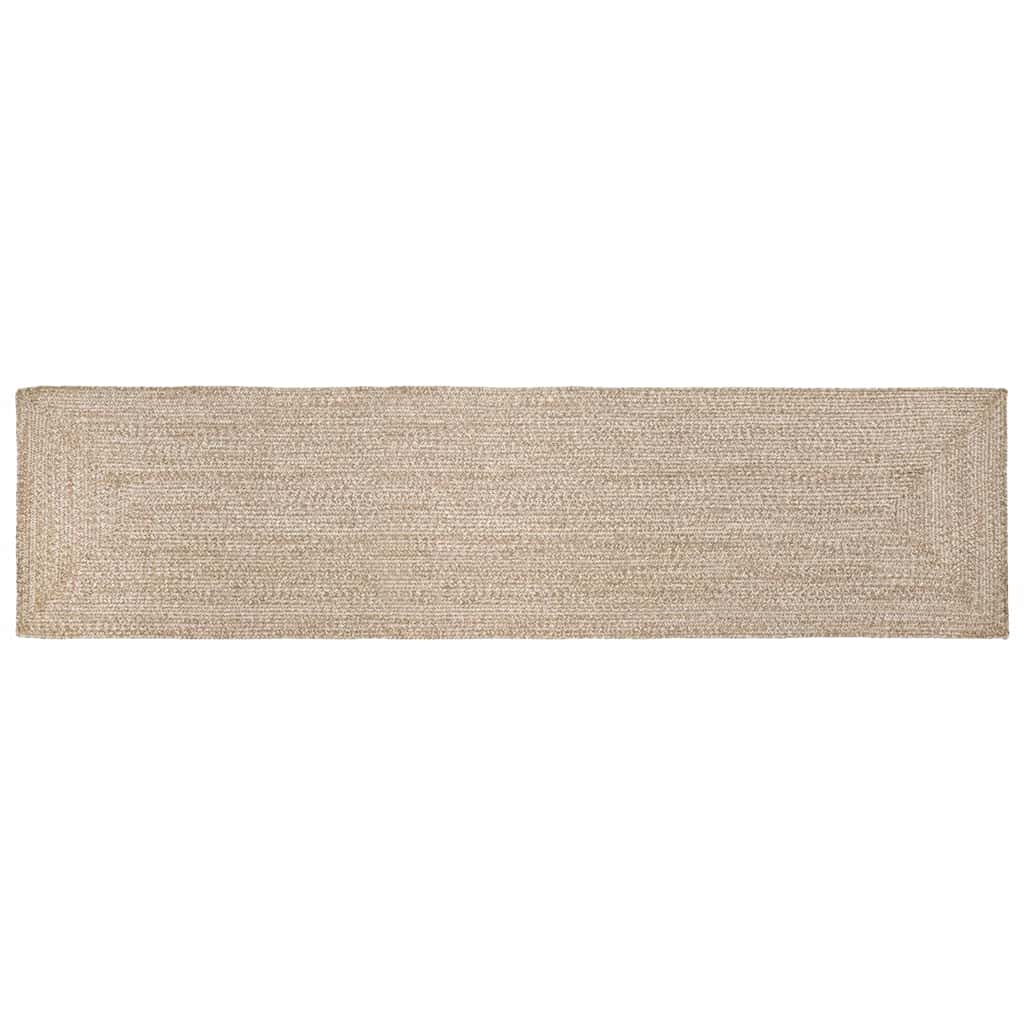 vidaXL Dywany pokojowe Naturalne i białe 60 x 400 cm Juta